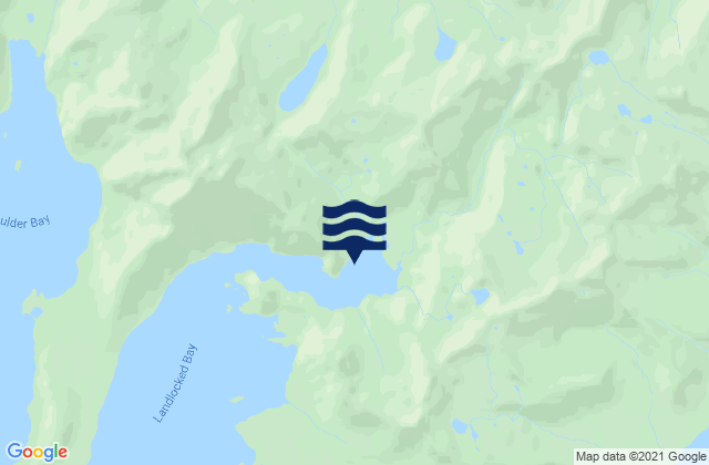 Mappa delle Getijden in Landlocked Bay (Port Fidalgo), United States