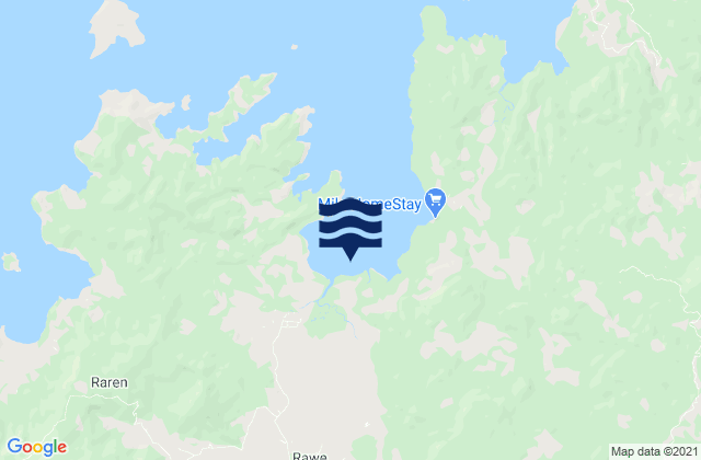 Mappa delle Getijden in Lando, Indonesia