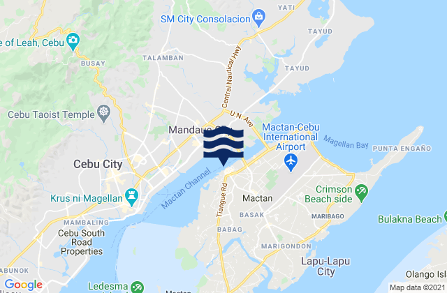Mappa delle Getijden in Lapu-Lapu City, Philippines