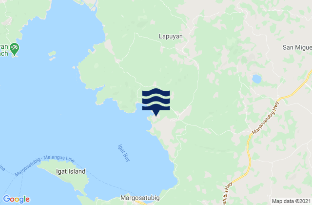 Mappa delle Getijden in Lapuyan, Philippines