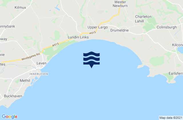 Mappa delle Getijden in Largo Bay, United Kingdom