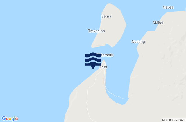 Mappa delle Getijden in Lata, Solomon Islands