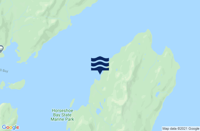 Mappa delle Getijden in Latouche Latouche Island, United States