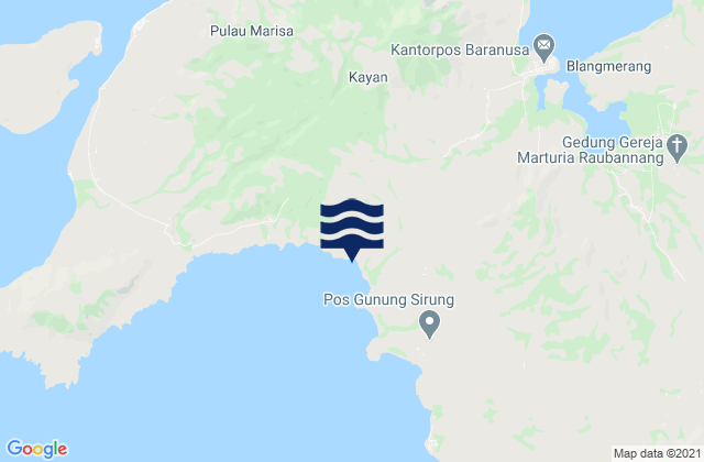 Mappa delle Getijden in Latuna, Indonesia
