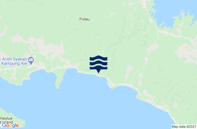 Mappa delle Getijden in Lauke, Indonesia