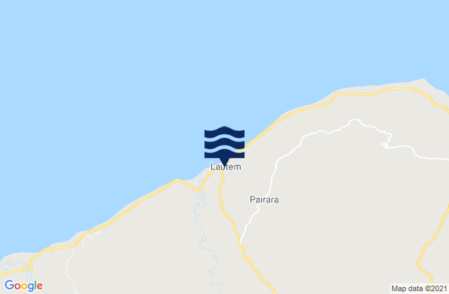 Mappa delle Getijden in Lautem, Timor Leste