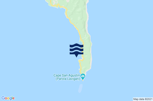 Mappa delle Getijden in Lavigan Anchorage, Philippines