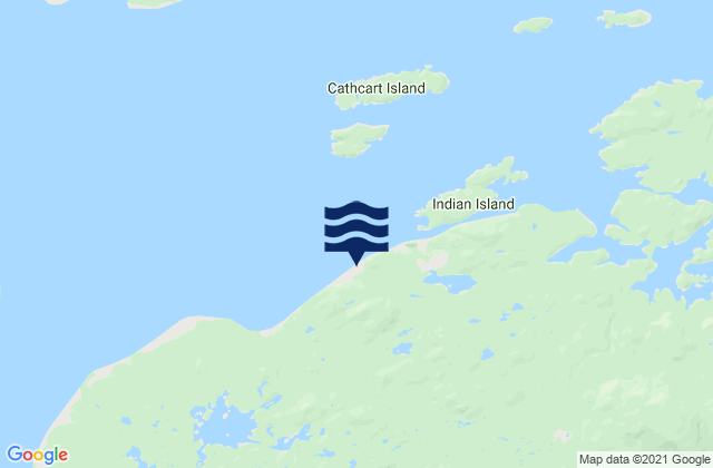 Mappa delle Getijden in Leroy Bay, Canada