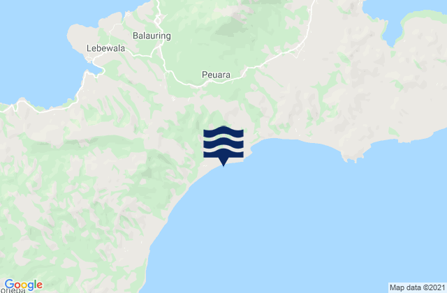 Mappa delle Getijden in Leubatang, Indonesia
