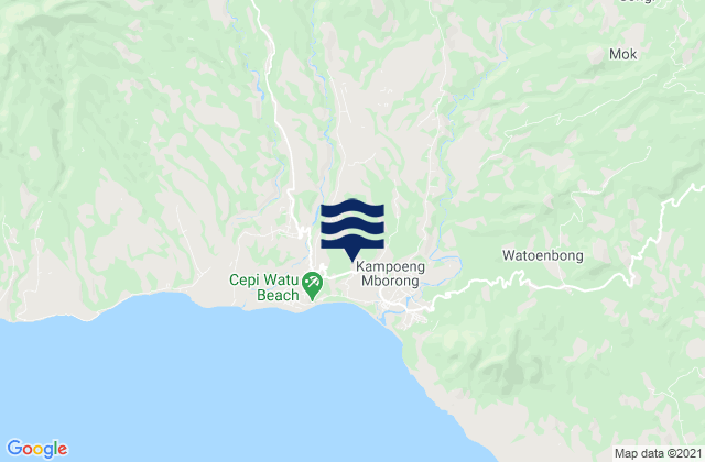Mappa delle Getijden in Lewe, Indonesia