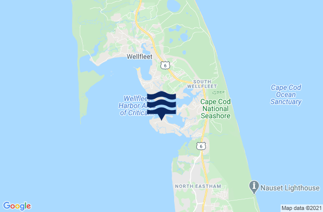 Mappa delle Getijden in Lieutenant Island, United States