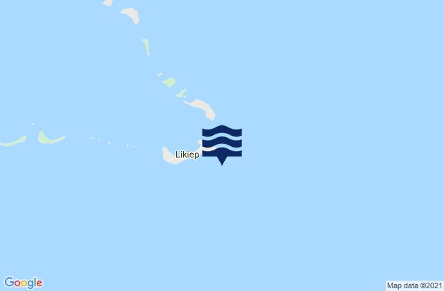 Mappa delle Getijden in Likiep Atoll, Kiribati