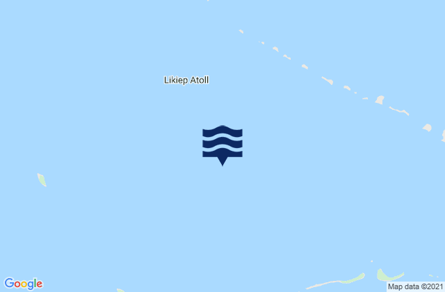 Mappa delle Getijden in Likiep Atoll, Marshall Islands