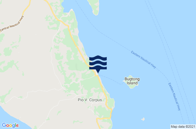 Mappa delle Getijden in Limbuhan, Philippines