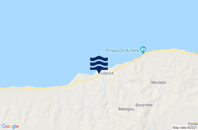 Mappa delle Getijden in Liquiçá, Timor Leste