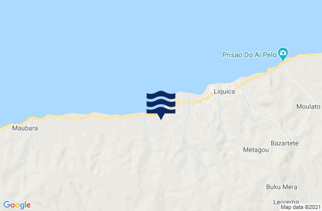 Mappa delle Getijden in Liquiçá, Timor Leste