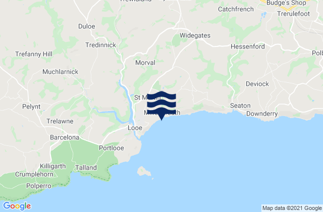 Mappa delle Getijden in Liskeard, United Kingdom