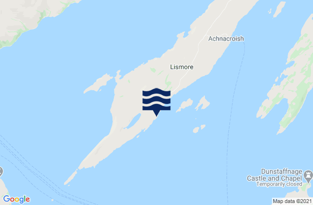 Mappa delle Getijden in Lismore Island, United Kingdom