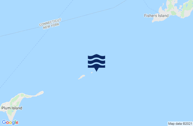Mappa delle Getijden in Little Gull Island, United States