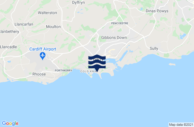 Mappa delle Getijden in Little Island Beach, United Kingdom