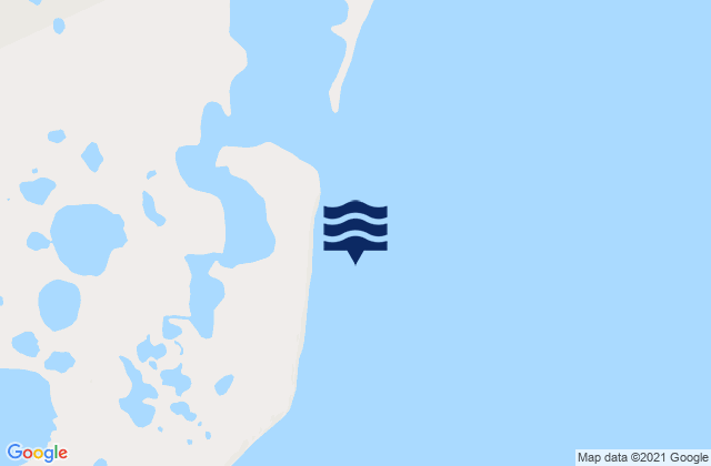 Mappa delle Getijden in Liverpool Bay, United States