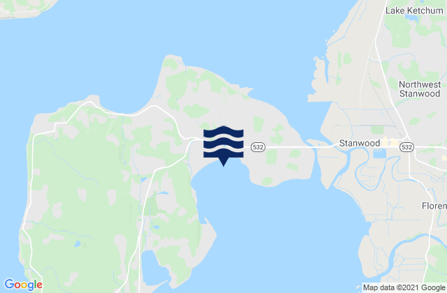 Mappa delle Getijden in Livingston Bay, United States