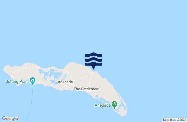 Mappa delle Getijden in Loblolly Bay, U.S. Virgin Islands
