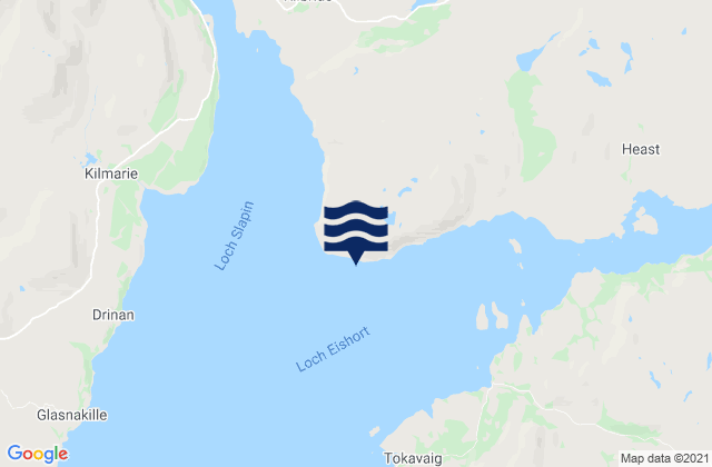 Mappa delle Getijden in Loch Eishort, United Kingdom