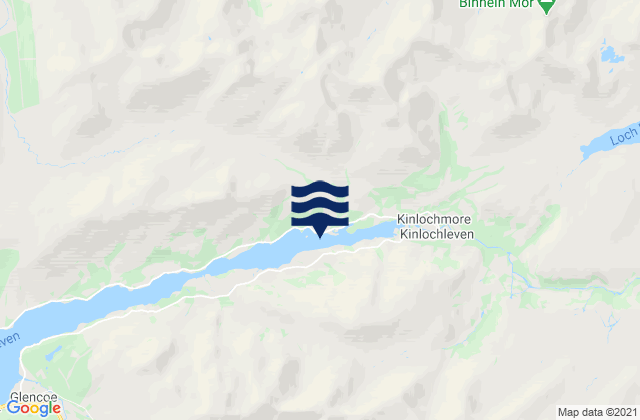 Mappa delle Getijden in Loch Leven Head, United Kingdom