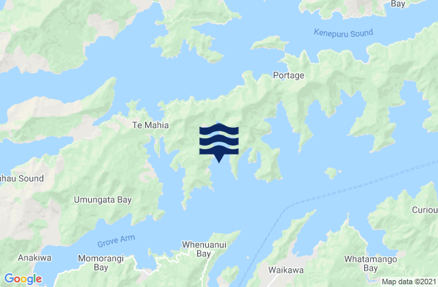 Mappa delle Getijden in Lochmara Bay, New Zealand