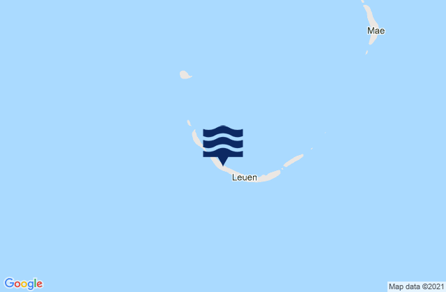 Mappa delle Getijden in Loen, Marshall Islands
