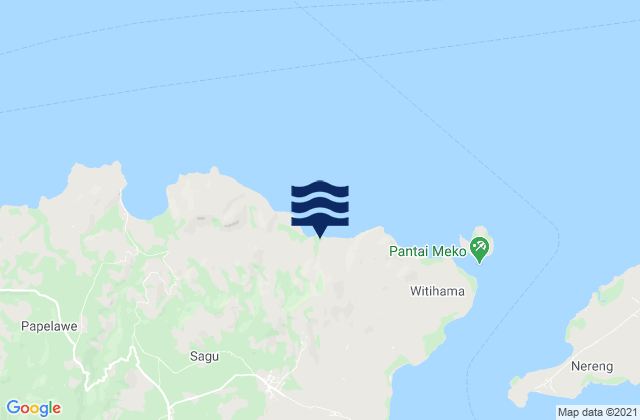 Mappa delle Getijden in Loga, Indonesia