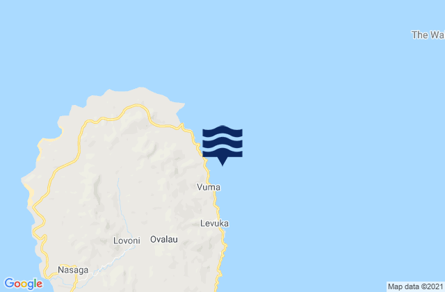 Mappa delle Getijden in Lomaiviti Province, Fiji