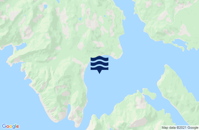 Mappa delle Getijden in Lomgon Islets, Canada