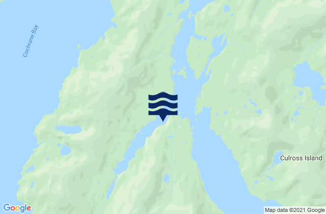 Mappa delle Getijden in Long Bay Entrance (Culross Passage), United States