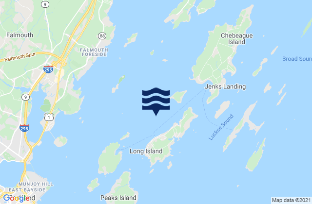 Mappa delle Getijden in Long Island Mariner Ledge, United States