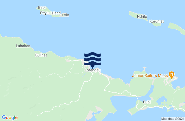 Mappa delle Getijden in Lorengau, Papua New Guinea
