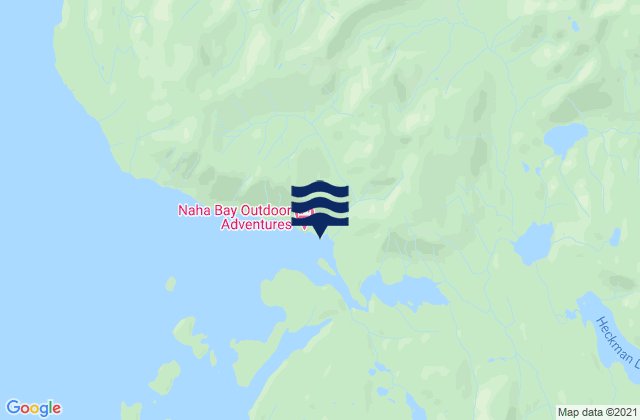 Mappa delle Getijden in Loring Naha Bay, United States