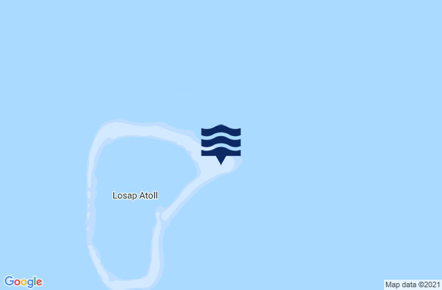 Mappa delle Getijden in Losap, Micronesia
