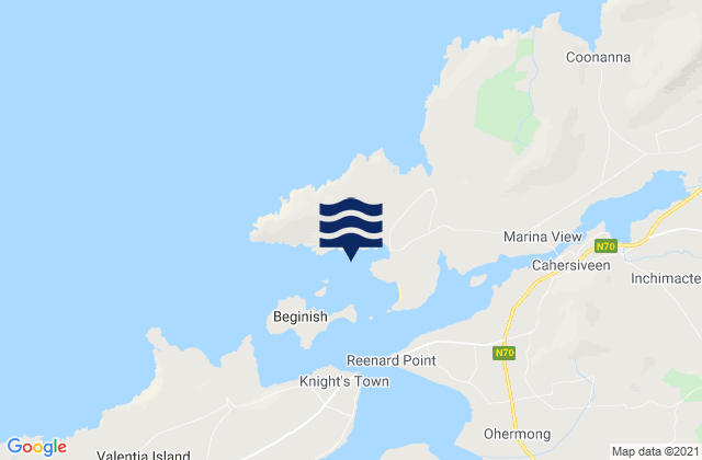 Mappa delle Getijden in Lough Kay, Ireland