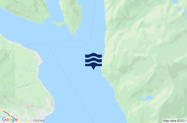 Mappa delle Getijden in Low Point Taiya Inlet entrance, United States