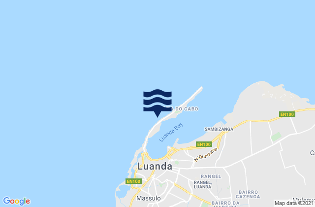 Mappa delle Getijden in Luanda, Angola