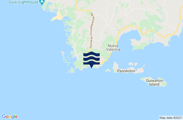 Mappa delle Getijden in Lugmayan Point (Guimaras Island), Philippines