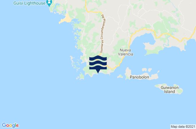 Mappa delle Getijden in Lugmayan Point Guimaras Island, Philippines