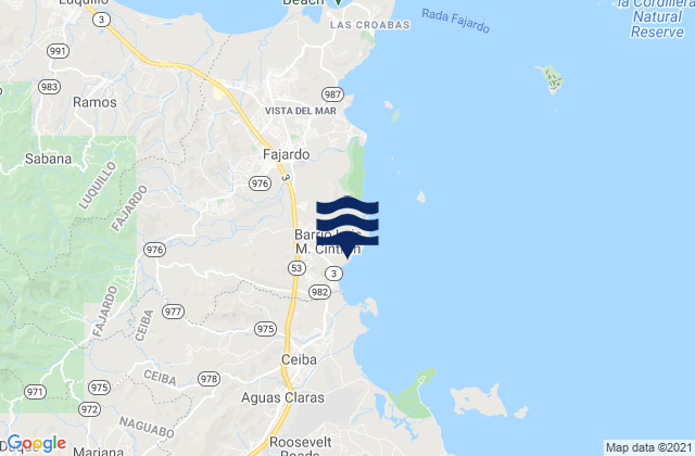 Mappa delle Getijden in Luis M. Cintron, Puerto Rico