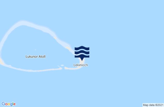 Mappa delle Getijden in Lukunor, Micronesia