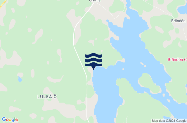 Mappa delle Getijden in Luleå kommun, Sweden