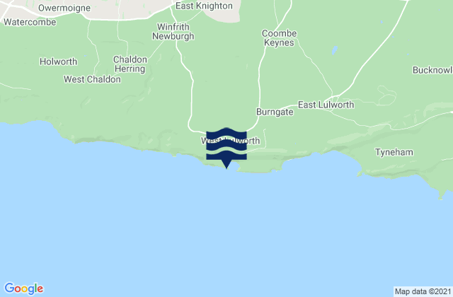 Mappa delle Getijden in Lulworth Cove, United Kingdom