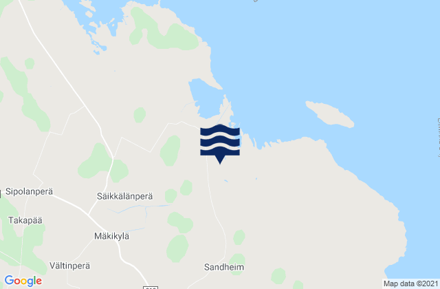 Mappa delle Getijden in Lumijoki, Finland