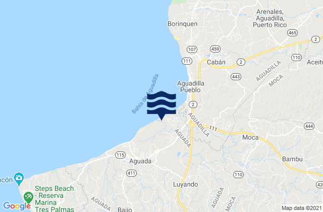 Mappa delle Getijden in Luyando, Puerto Rico